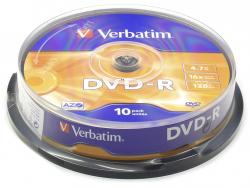 Verbatim DVD-R 10ks, 4.7GB 16x