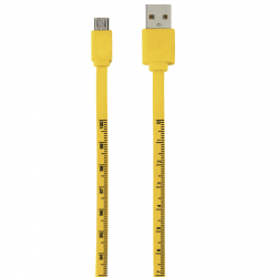 Hama Kábel micro USB Meter 1m žltý