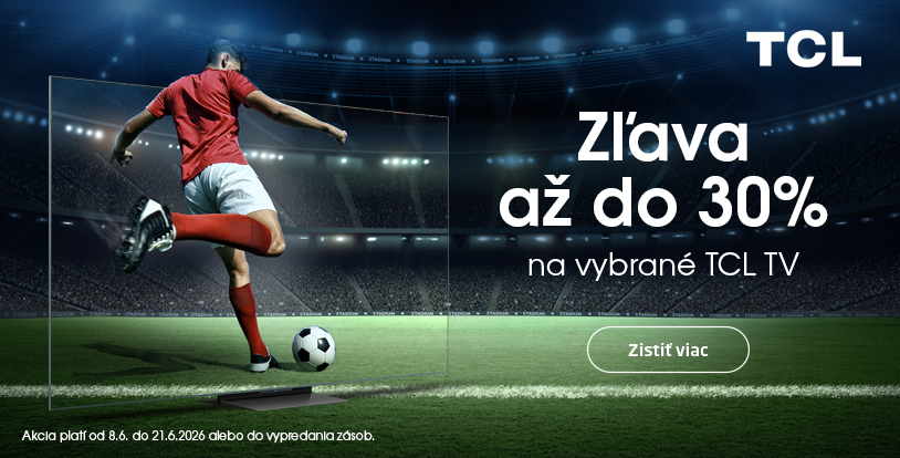 Zľava až do 30% na vybrané TCL TV