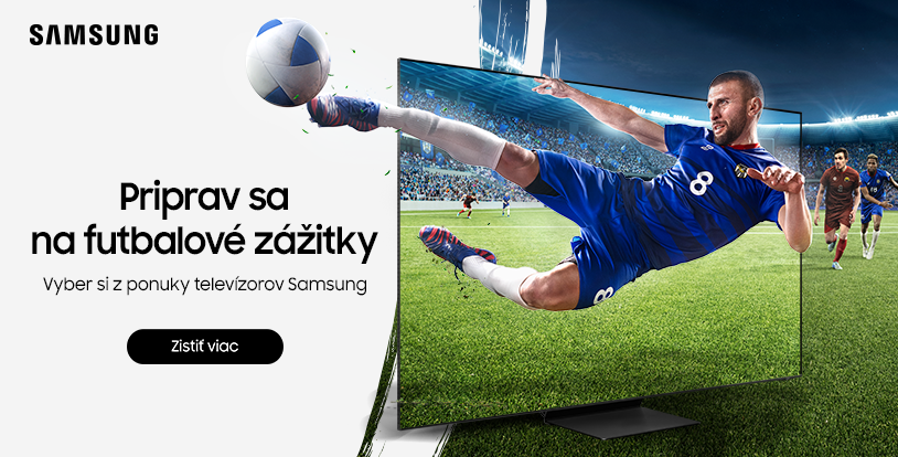 Priprav sa na futbalové zážitky so Samsung televízormi