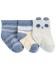 CARTER'S Ponožky Blue Panda Stripe chlapec LBB 3 ks 12-24m