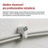 Emos Káblové príchytky 10mm biele 50ks