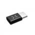FIXED redukcia microUSB - USB-C 2.0 čierna