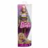 Mattel Mattel Barbie Modelka - prúžkované šaty s volánom