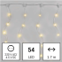 Emos LED vianočná drop reťaz – cencúle 1.7m, vonkajšia aj vnútorná, teplá biela, programy