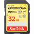 SanDisk Extreme Plus SDHC 32GB Class 10 UHS-I U3 V30 (r90MB,w60MB)