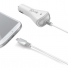 Celly autonabíjačka  s konektorom microUSB, 1A, biela, blister (CCMICROW)