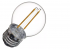 Emos Filament Mini Globe 2.2W E27 neutrálna biela