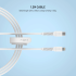 FIXED Liquid silicone kábel USB-C to Lightning PD 1.2m biely