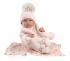 Llorens Llorens 84338 NEW BORN DIEVČATKO- realistická bábika bábätko s celovinylovým telom - 43 cm