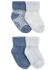 CARTER'S Ponožky Blue chlapec LBB 4 ks 0-3m