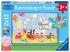 Ravensburger Prasiatko Peppa: Peppovo dobrodružstvo 2x12 dielikov