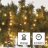 Emos Vianočná reťaz klaster 400 LED 8m, časovač, jantárová