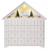 Emos LED adventný kalendár drevený, 35x33cm, 2xAA, vnútorný, teplá biela, časovač