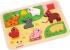 Janod Janod Drevené vkladacie puzzle pre najmenších Farma Chunky