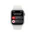 Apple Watch 8 GPS + Cellular 41mm Silver Aluminium Case with White Sport Band