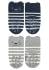 STERNTALER Ponožky protišmykové Medvedík ABS 2ks 3D ušká marine chlapec veľ. 21/22 cm- 18-24 m