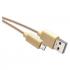 Emos kábel micro USB 1m zlatý