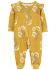 CARTER'S Overal na zips Sleep&Play Mustard Floral dievča 6m/ veľ. 68