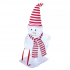 Emos LED vianočný snehuliak s čiapkou a šálom 46cm, vonkaj. aj vnútor., studená biela, časovač