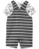 CARTER'S Set 2dielny tričko kr. rukáv, kraťasy na traky Stripe Safari chlapec 3m