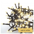 Emos LED vianočná reťaz – cluster/ježko 8m, teplá biela, časovač