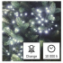 Emos Vianočná reťaz – svietiace trsy nano 300 LED zelený drôt 5.2m studená biela, časovač
