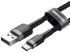 Baseus Cafule USB-C kábel 3m šedo-čierny nylonový
