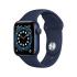 Apple Watch Series 6 GPS, 40mm Blue Aluminium Case with Deep Navy Sport Band