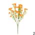 Kytica drobné kvety + zeleň 36cm oranžová