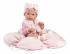 Llorens Llorens 63592 NEW BORN DIEVČATKO- realistická bábika bábätko s celovinylovým telom - 35 cm