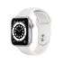 Apple Watch Series 6 GPS, 40mm Silver Aluminium Case with White Sport Band