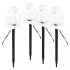 Emos LED dekorácia – zapichovacie lampáše biele, vonkajšie aj vnútorné, studená biela