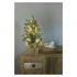 Emos LED vianočný stromček zasnežený, 52cm, 3x AA, vnútorný, teplá biela, časovač
