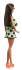 Mattel Mattel Barbie modelka – Limetkové šaty s bodkami
