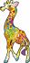far far land Drevené puzzle set Žirafa