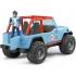 Bruder BRUDER 02541 Jeep WRANGLER Cross Country modrý s figúrkou jazdca
