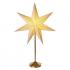 Emos LED hviezda papierová so zlatým stojanom zlatá 45cm, vnútorná