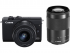 Canon EOS M200 + EF-M 15-45mm f/3.5-6.3 IS STM+EF-M55-200mm f/4.5-6.3 IS STM čierny