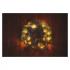 Emos LED vianočný veniec zasnežený 38cm, 2x AA, vnútorný, teplá biela, časovač