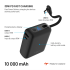 FIXED Zen 10 Loop USB-C 10000mAh 30W s LCD displejom a integrovaným káblom