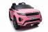 BENEO Range Rover EVOQUE, 4X4, MP3 Prehrávač s prípojkou USB/SD, DO, ružové