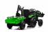 BENEO Elektrický traktor TOP-WORKER 12V s naberačkami a prívesom, zelený