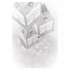 Emos LED vianočná girlanda – biele lampáše s vločkami, studená biela