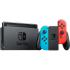 Nintendo Switch with neon red&blue Joy-Con