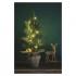 Emos LED vianočný stromček 52cm, 3xAA, vnútorný, teplá biela, časovač