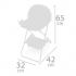 DeCuevas DeCuevas 53247 Skladacia jedálenská stolička pre bábiky PIPO 2022