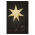 Emos LED hviezda papierová so zlatým stojanom zlatá 45cm, vnútorná