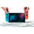 Nintendo Switch with neon red&blue Joy-Con