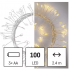 Emos LED vianočná nano reťaz – ježko 2.4m, 3x AA, vnútorná, teplá biela, časovač